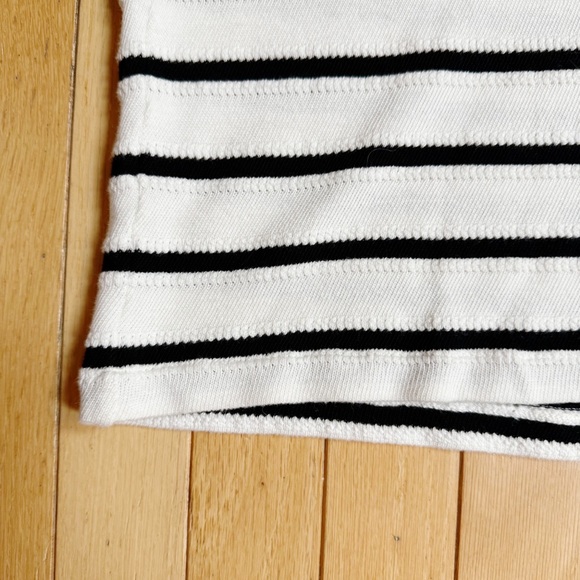 Madewell Relaxed V Neck Striped Polo Sz S - Picture 13 of 16